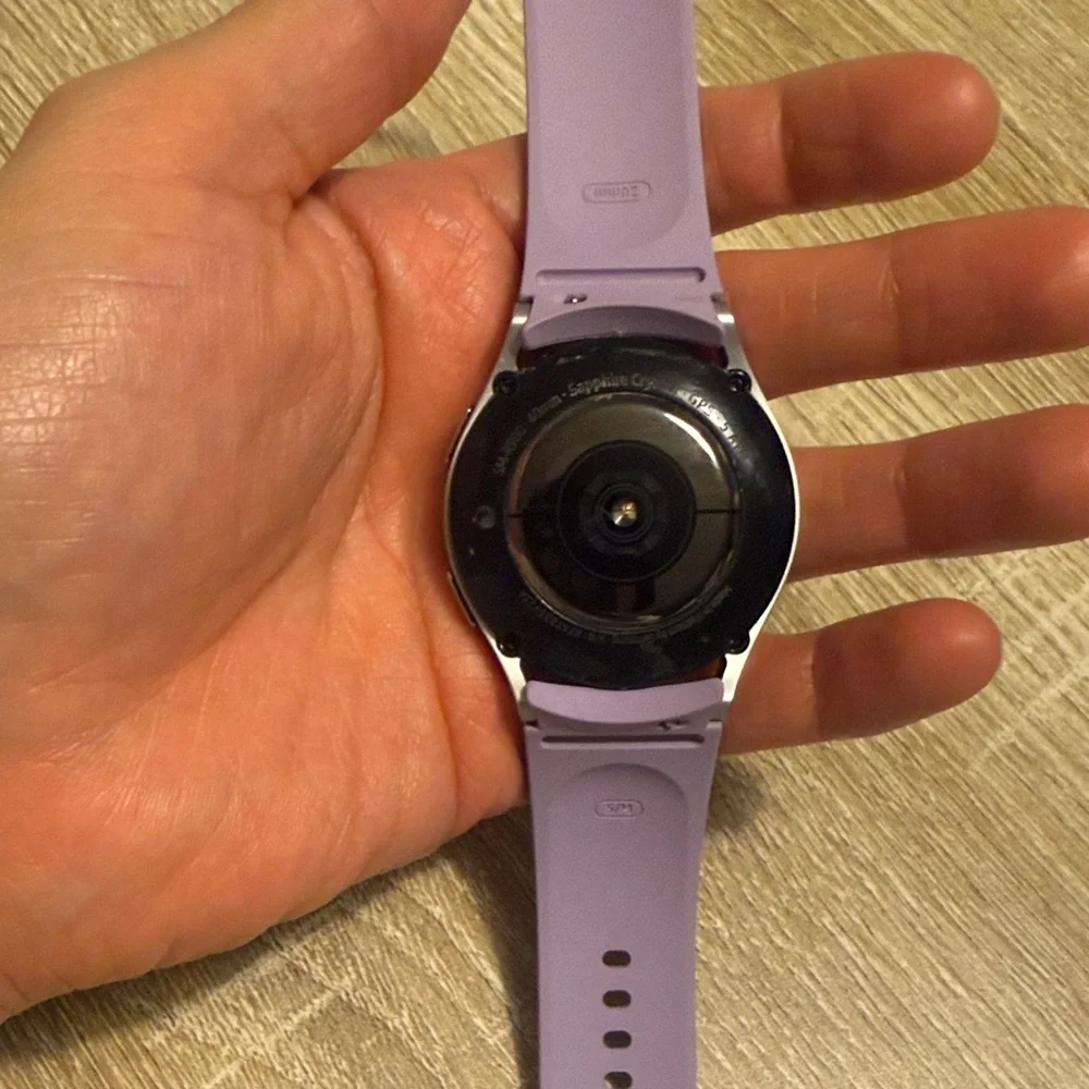 Smart Wearable Watch with Lavender Band